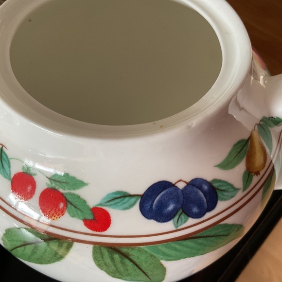 VTG Eden by Roy Kirkham English Fruit Motif Teapot 1992 - Picture 10 of 10